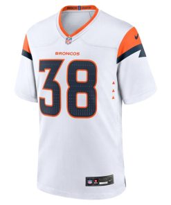 Alternative view of Jaleel McLaughlin Denver Broncos Nike Game Jersey -  White