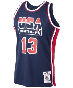 Alternative view of Chris Mullin USA Basketball 1992 Dream Team Authentic Jersey - Navy