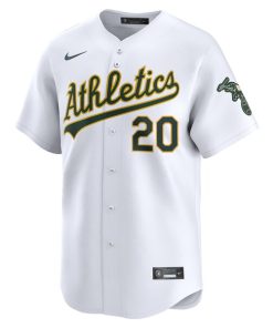 Alternative view of Zack Gelof Oakland Athletics Nike Home Limited Player Jersey - White