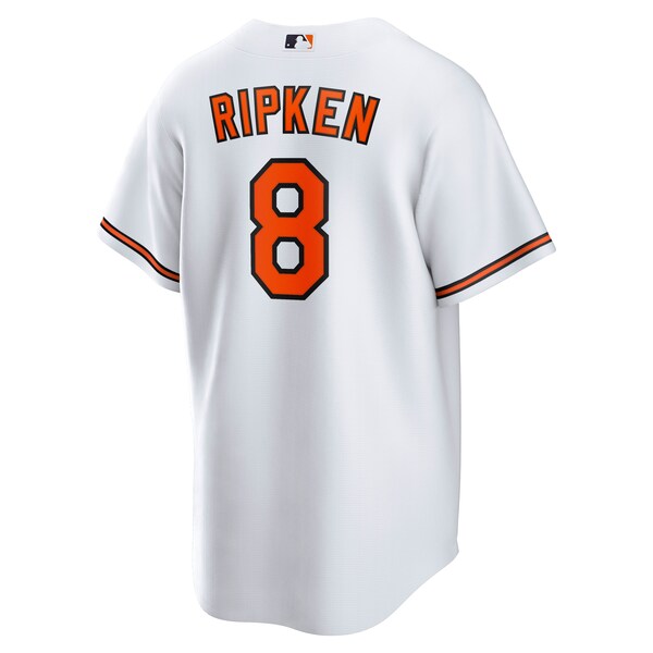 Cal Ripken Jr. Baltimore Orioles Nike Throwback Replica Player Jersey - White - Image 3