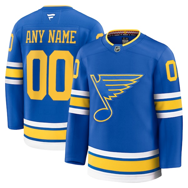 St. Louis Blues Home Premium Custom Jersey - Blue