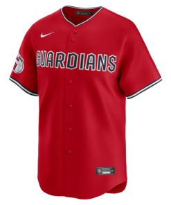 Alternative view of Cleveland Guardians Nike Alternate Limited Jersey - Red