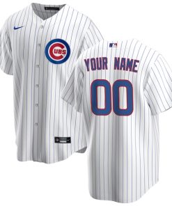 Chicago Cubs Nike Youth Home Replica Custom Jersey - White