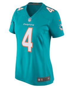 Alternative view of Kader Kohou Miami Dolphins Nike Women's Game Player Jersey - Aqua
