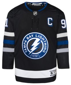 Alternative view of Steven Stamkos Tampa Bay Lightning Youth Alternate Premier Player Jersey - Black