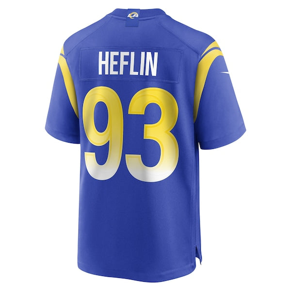 Jack Heflin Los Angeles Rams Nike Team Game Jersey - Royal - Image 3