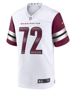 Alternative view of Charles Leno Jr. Washington Commanders Nike Away Game Player Jersey - White