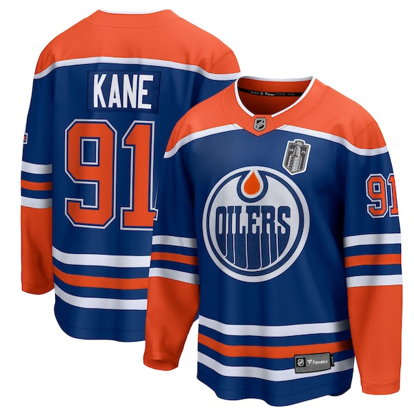 Evander Kane Edmonton Oilers 2025 Stanley Cup Final Home Breakaway Jersey - Royal