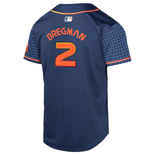 Alex Bregman Houston Astros Nike Youth City Connect Limited Player Jersey - Navy - Image 3