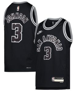 Keldon Johnson San Antonio Spurs Nike Youth 2022/23 Swingman Jersey - Classic Edition - Black