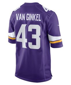Alternative view of Andrew Van Ginkel Minnesota Vikings Nike Team Game Jersey -  Purple