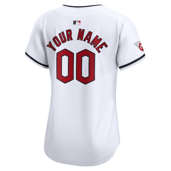 Cleveland Guardians Nike Women's Home Limited Custom Jersey - White - Image 3