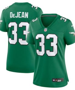 Alternative view of Cooper DeJean Philadelphia Eagles Nike Women's Alternate Game Jersey -  Kelly Green/Green