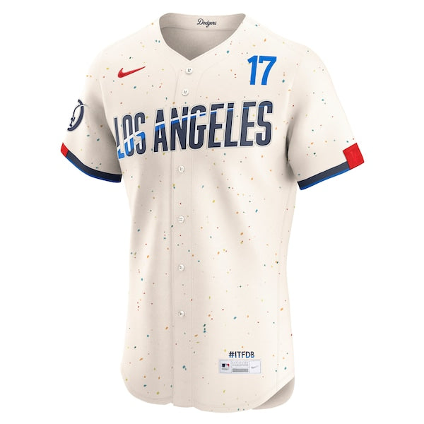 Shohei Ohtani Los Angeles Dodgers Nike City Connect Elite Jersey - Cream - Image 2