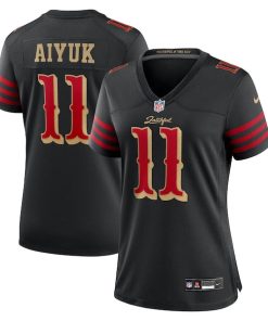 Brandon Aiyuk San Francisco 49ers Nike Women's 2025 Rivalries Collection Game Jersey - Black
