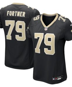 Luke Fortner New Orleans Saints Nike Women's Team Game Jersey -  Black
