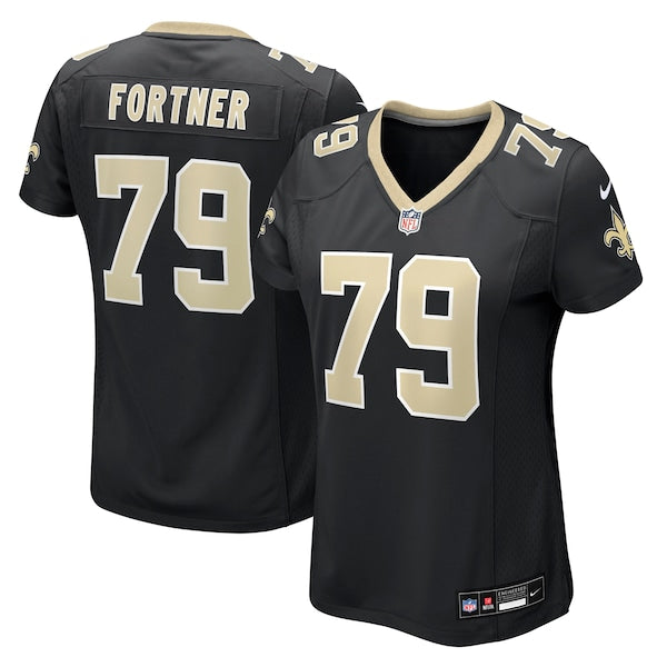 Luke Fortner New Orleans Saints Nike Women's Team Game Jersey - Black