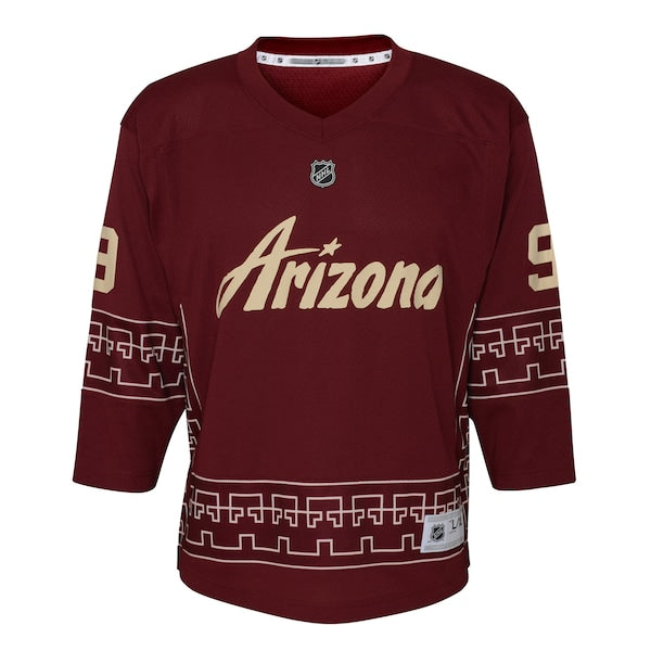 Clayton Keller Arizona Coyotes Youth Alternate 2022/23 Replica Player Jersey - Garnet - Image 2