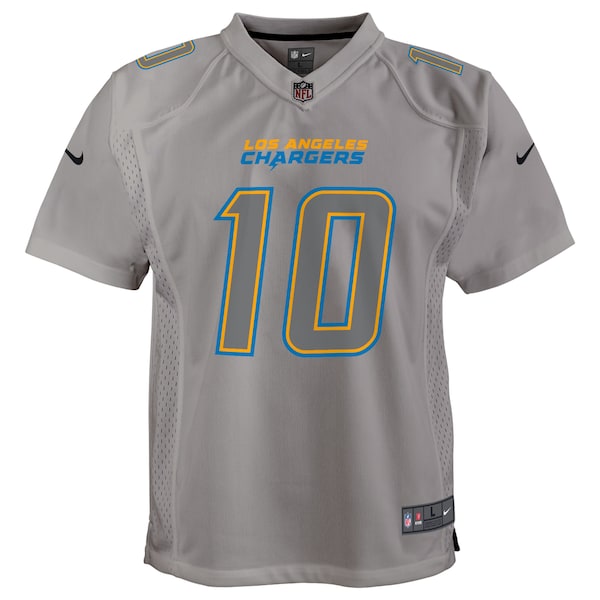 Justin Herbert Los Angeles Chargers Nike Youth Atmosphere Game Jersey - Gray - Image 2