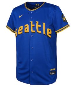 Alternative view of Seattle Mariners Nike Toddler 2023 City Connect Replica Jersey - Royal