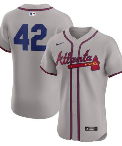 Atlanta Braves Nike 2024 Jackie Robinson Day Elite Jersey - Gray