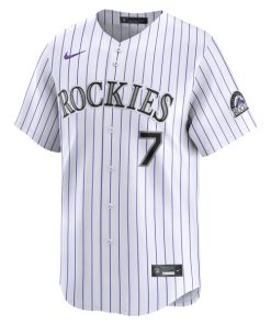 Alternative view of Brendan Rodgers Colorado Rockies Nike Home Limited Player Jersey - White