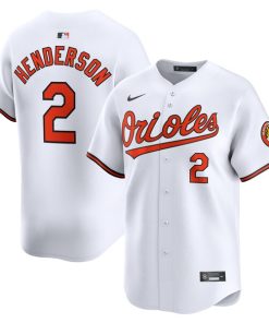 Gunnar Henderson Baltimore Orioles Nike Home Limited Player Jersey - White