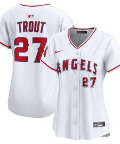 Mike Trout Los Angeles Angels Nike Women's Home Limited Player Jersey - White