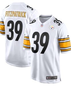 Alternative view of Minkah Fitzpatrick Pittsburgh Steelers Nike Game Player Jersey - White/Black