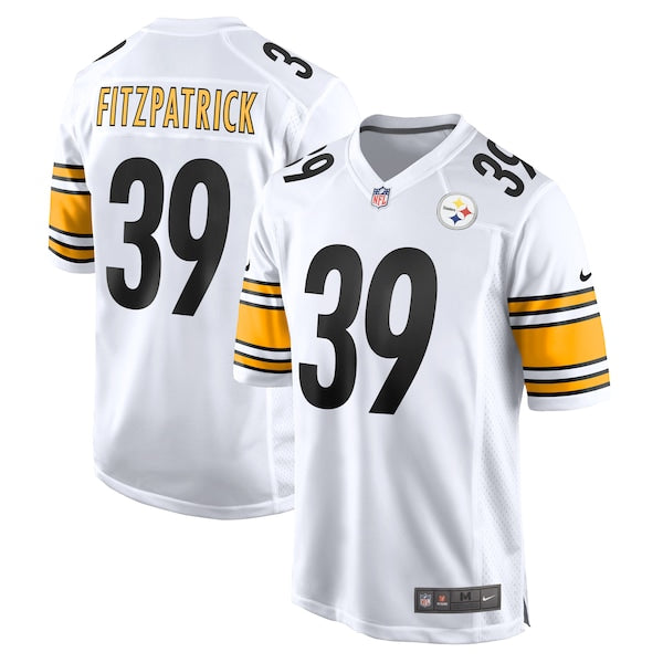 Minkah Fitzpatrick Pittsburgh Steelers Nike Game Player Jersey - White/Black - Image 2