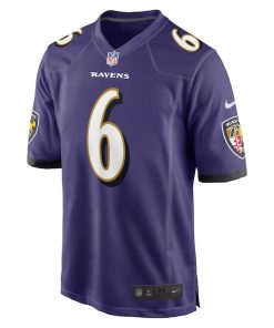 Alternative view of Patrick Queen Baltimore Ravens Nike Game Player Jersey - Purple