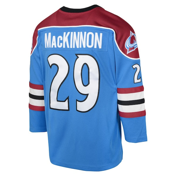 Nathan MacKinnon Colorado Avalanche Youth 2013 Blue Line Player Jersey - White - Image 3