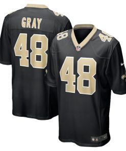 J.T. Gray New Orleans Saints Nike Game Jersey - Black