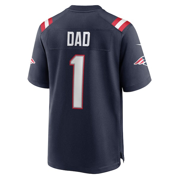 Number 1 Dad New England Patriots Nike Game Jersey - Navy - Image 3
