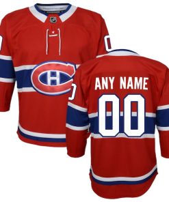 Montreal Canadiens Youth Home Premier Custom Jersey - Red