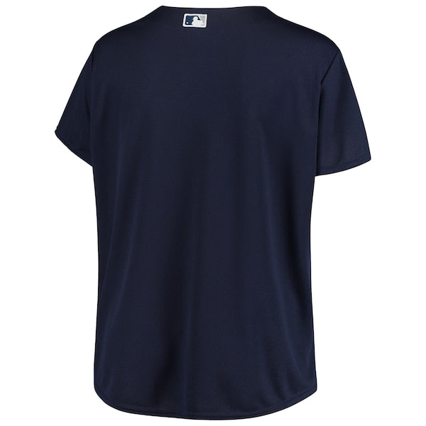 New York Yankees Women's Plus Size Alternate Replica Team Jersey - Navy - Image 3