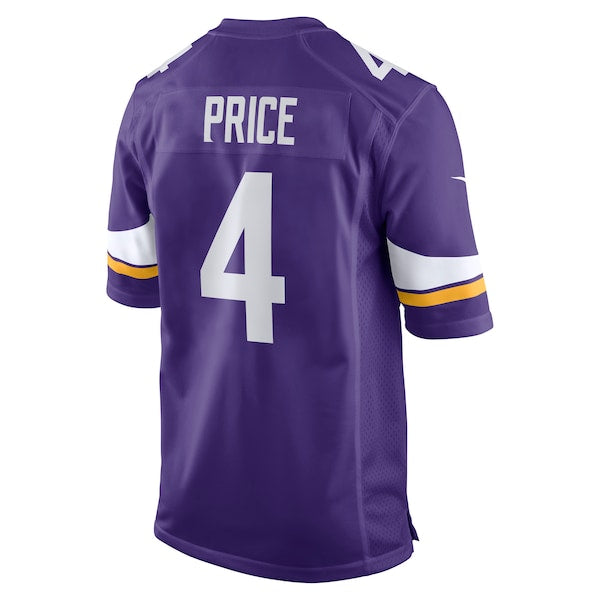 Myles Price Minnesota Vikings Nike Team Game Jersey - Purple - Image 3
