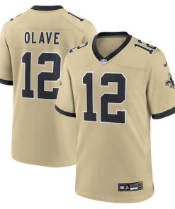 Chris Olave New Orleans Saints Nike Gameday Golds Alternate Game Player Jersey - Gold