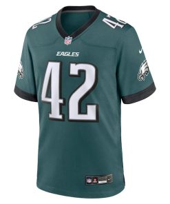 Alternative view of Smael Mondon Jr. Philadelphia Eagles Nike Team Game Jersey - Midnight Green