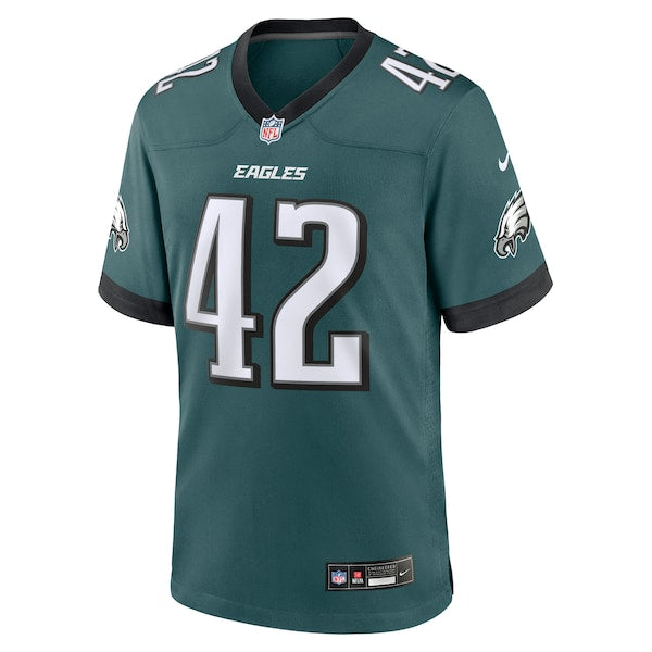 Smael Mondon Jr. Philadelphia Eagles Nike Team Game Jersey - Midnight Green - Image 2
