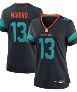 Dan Marino Miami Dolphins Nike Women's 2025 Rivalries Collection Retired Player Game Jersey - Pitch Blue
