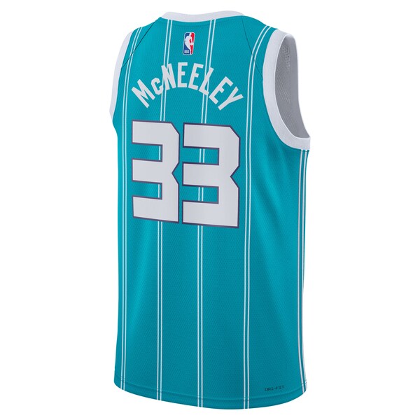 Liam McNeeley Charlotte Hornets Jordan Brand Unisex Swingman Jersey - Teal - Icon Edition - Image 3