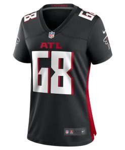 Alternative view of Josh Andrews Atlanta Falcons Nike Women's Game Player Jersey - Black