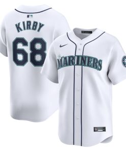 George Kirby Seattle Mariners Nike Home Limited Player Jersey - White