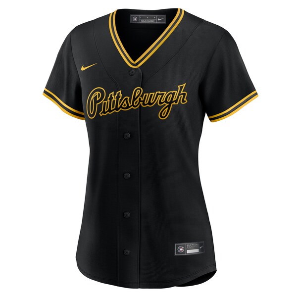 Paul Skenes Pittsburgh Pirates Nike Women's Alternate Replica Player Jersey - Black/White - Image 3