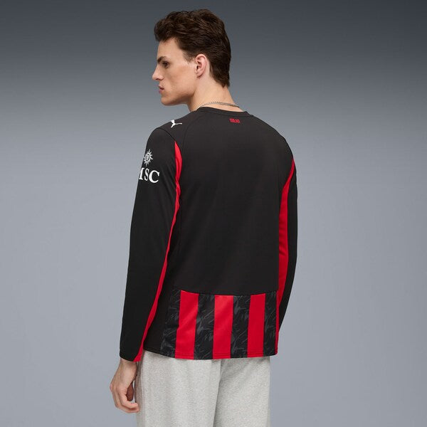 AC Milan Puma 2025/26 Home Replica Long Sleeve Jersey - Red - Image 7