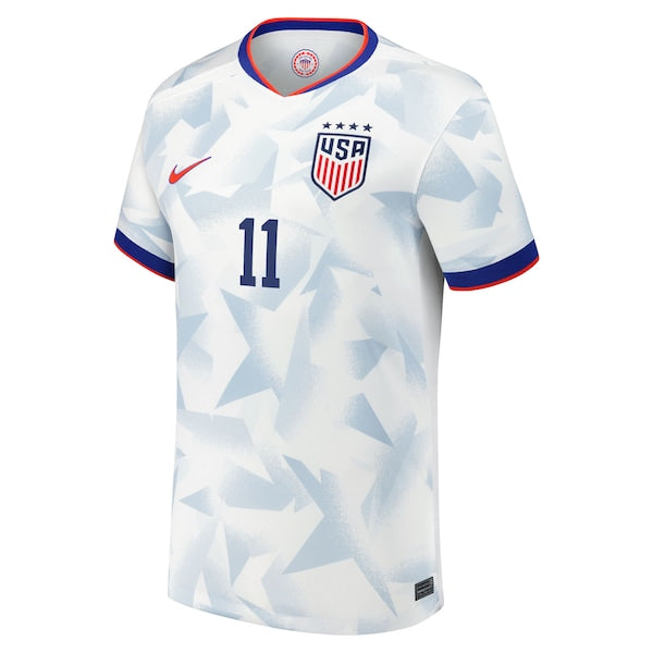 Sophia Wilson USMNT Nike Youth 2025 Home Replica Player Jersey - White - Image 2