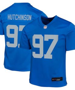Aidan Hutchinson Detroit Lions Nike Youth Alternate Game Jersey -  Blue