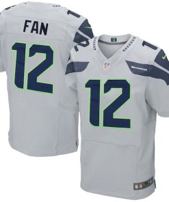 12s Seattle Seahawks Nike Elite Jersey - Gray
