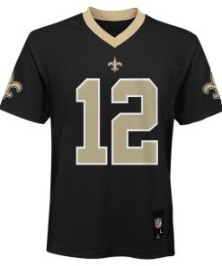 Alternative view of Chris Olave New Orleans Saints Youth Replica Player Jersey - Black